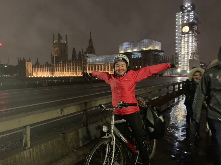 Chaewon Yoo shares how she cycled from Seoul to London on a bike